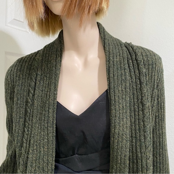 Anthropologie Birds on a Wire dark green wool sweater - Picture 3 of 12